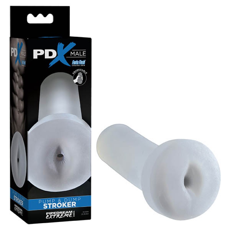 PDX Male Pump & Dump Stroker - Clear